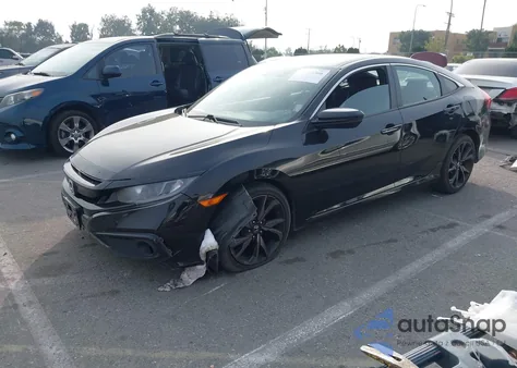 2019 Honda Civic Sport from USA, damaged, VIN 19XFC2F85KE206211